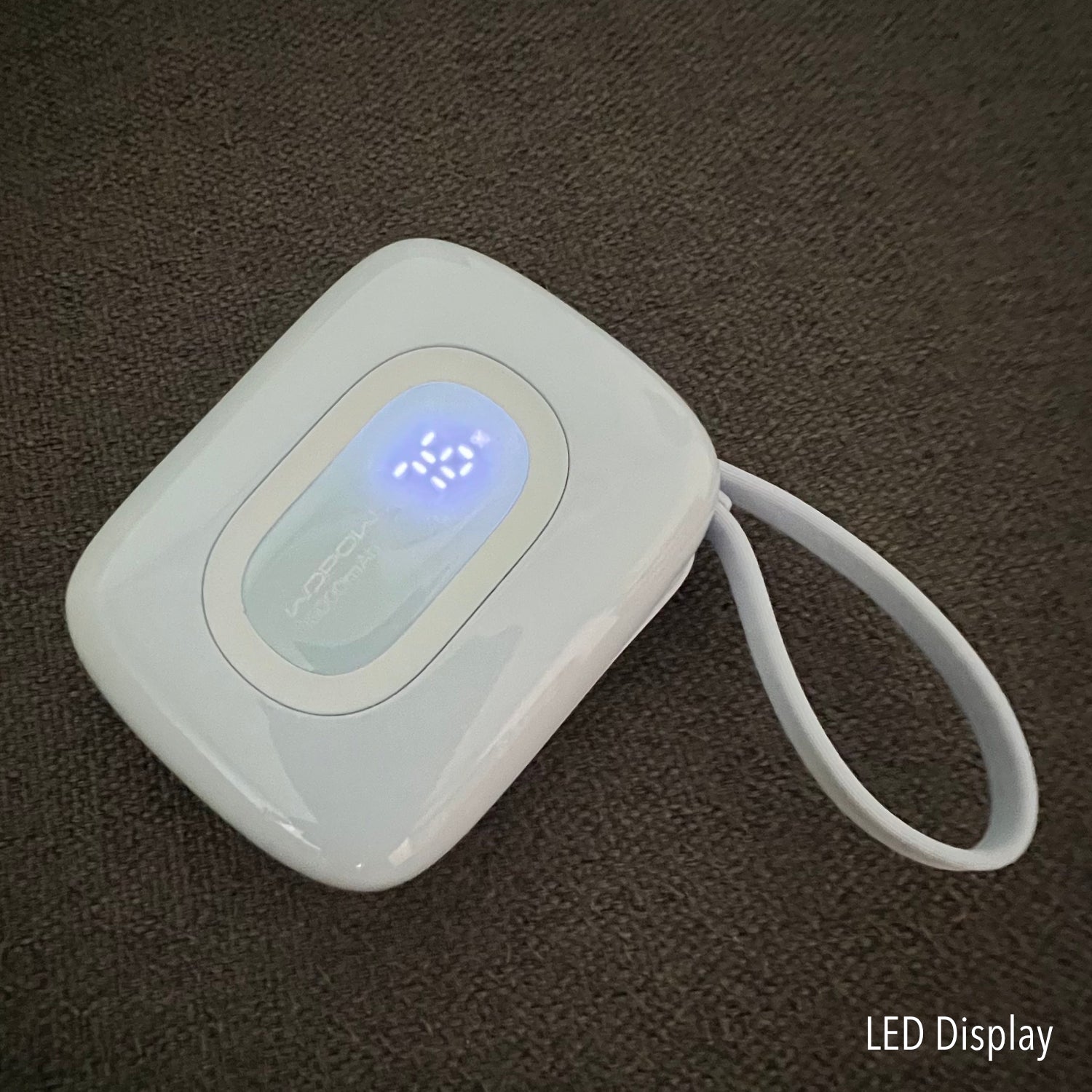 WOPOW Mini 10,000 mAh PowerBank with Built-in USB-C & Lightning Braided Cable (4 Colours)
