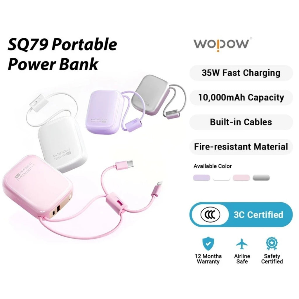 WOPOW SQ79 35W Powerbank (4 Colours)