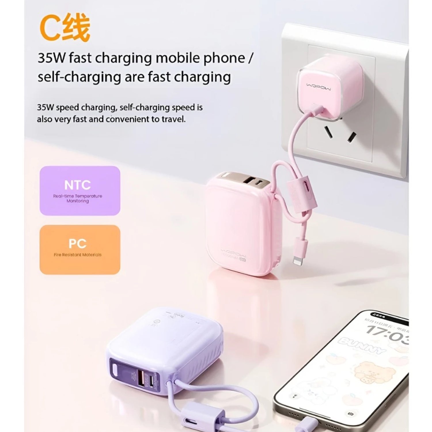 WOPOW SQ79 35W Powerbank (4 Colours)