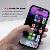 ZEELOT SOLIDSleek Tempered Glass for iPhone 15, 15 Plus, 15 Pro & 15 Pro Max (Retina Clear/Anti Glare/Privacy/Anti Blueray)