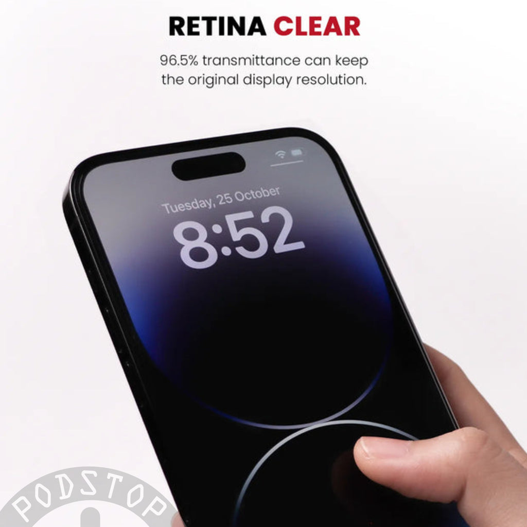 ZEELOT SOLIDSleek Tempered Glass for iPhone 15, 15 Plus, 15 Pro & 15 Pro Max (Retina Clear/Anti Glare/Privacy/Anti Blueray)