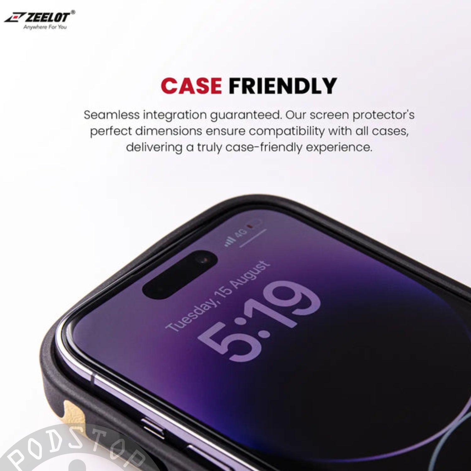 ZEELOT SOLIDSleek Tempered Glass for iPhone 15, 15 Plus, 15 Pro & 15 Pro Max (Retina Clear/Anti Glare/Privacy/Anti Blueray)