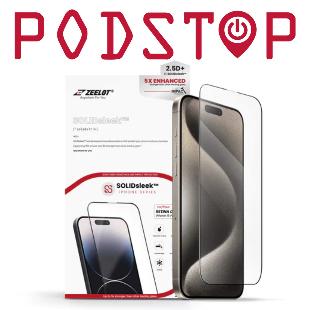 ZEELOT SOLIDSleek Tempered Glass for iPhone 15, 15 Plus, 15 Pro & 15 Pro Max (Retina Clear/Anti Glare/Privacy/Anti Blueray)