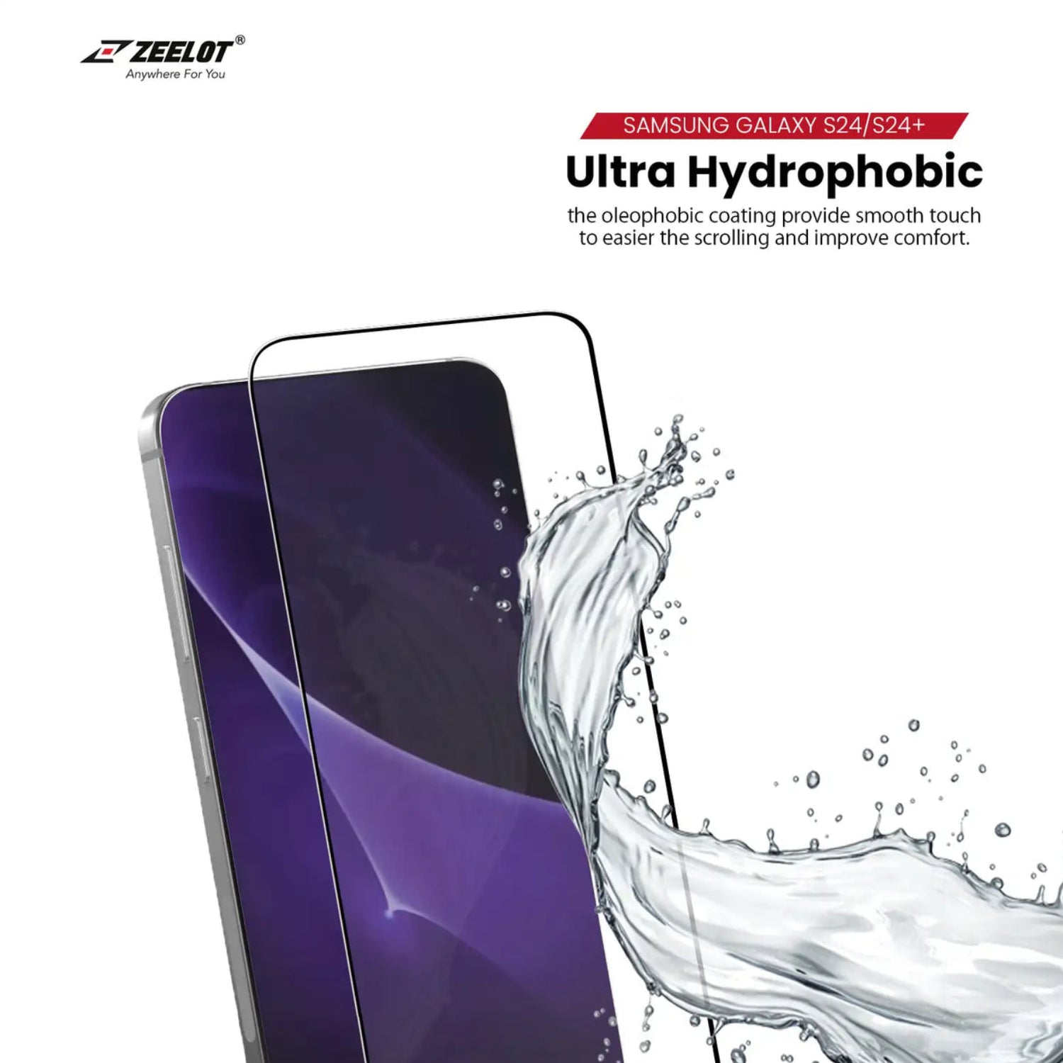 ZEELOT SolidSleek Screen Protection for S24/ S24 Plus/ S24 Ultra (Clear/Anti Glare/Privacy)