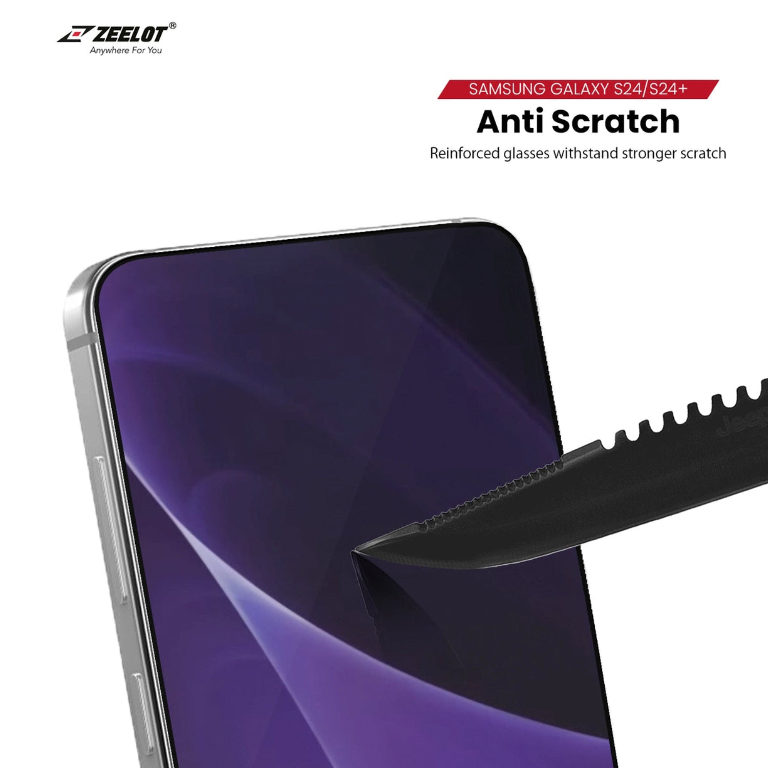 ZEELOT SolidSleek Screen Protection for S24/ S24 Plus/ S24 Ultra (Clear/Anti Glare/Privacy)