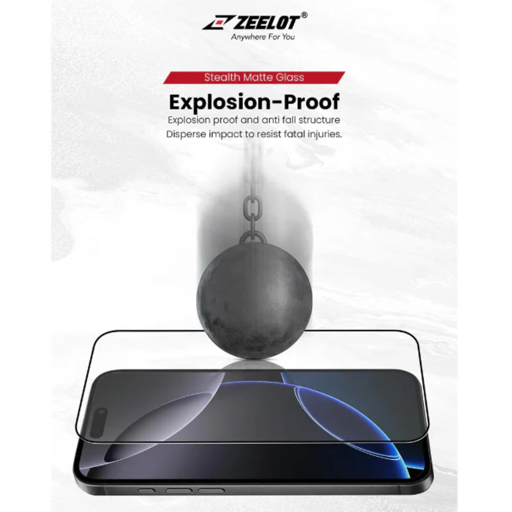 ZEELOT SOLIDsleek V2 (2.5D+) Screen Protector for iPhone 17, Air, 17 Pro, 17 Pro Max with EasyFit Installation Kit