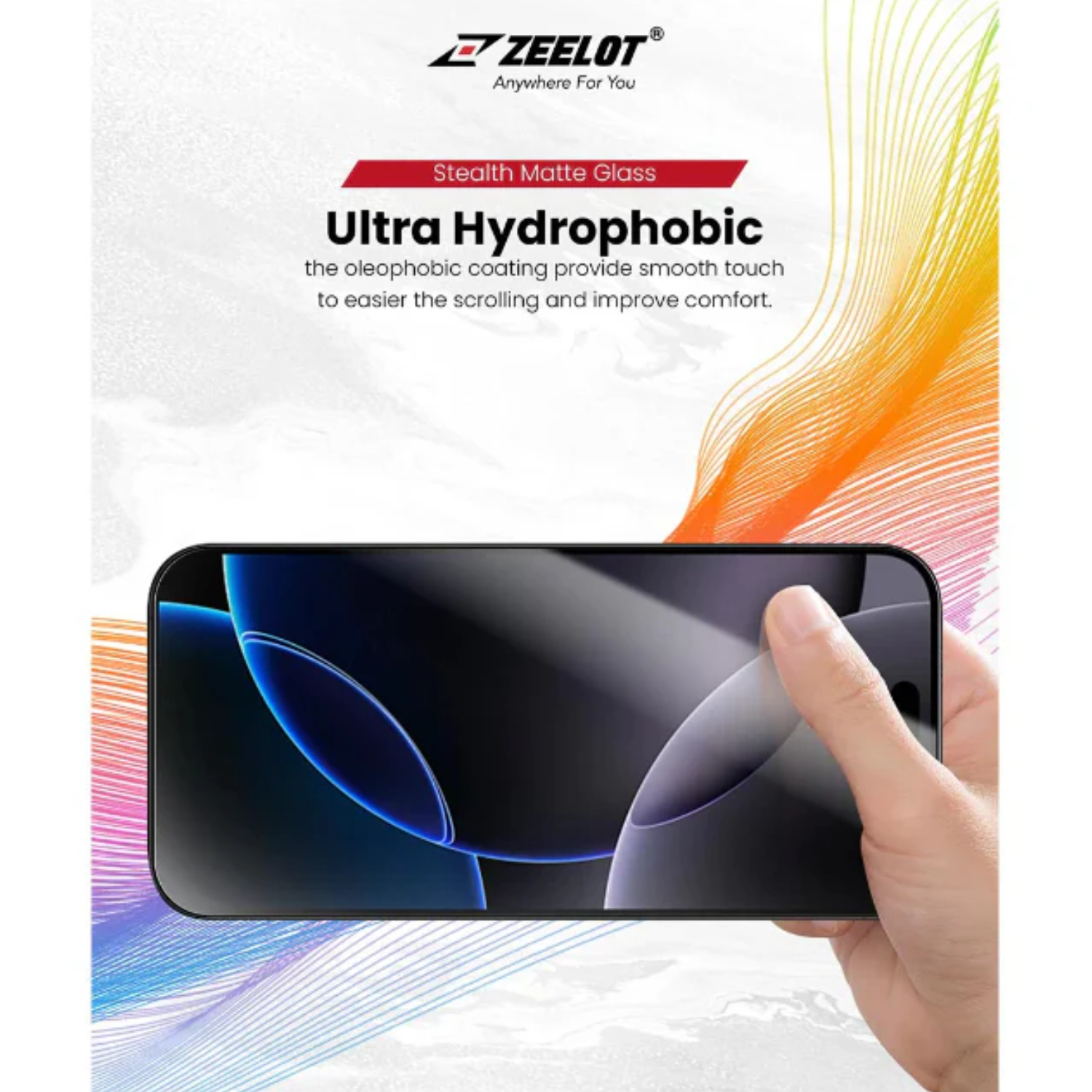 ZEELOT SOLIDsleek V2 (2.5D+) Screen Protector for iPhone 17, Air, 17 Pro, 17 Pro Max with EasyFit Installation Kit