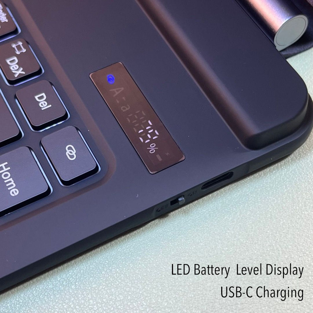 Dux Ducis Bluetooth Magnetic Keyboard Folio with AI key for Samsung Tab S8 Ultra/ S9 Ultra/ S10 Ultra / S11 Ultra