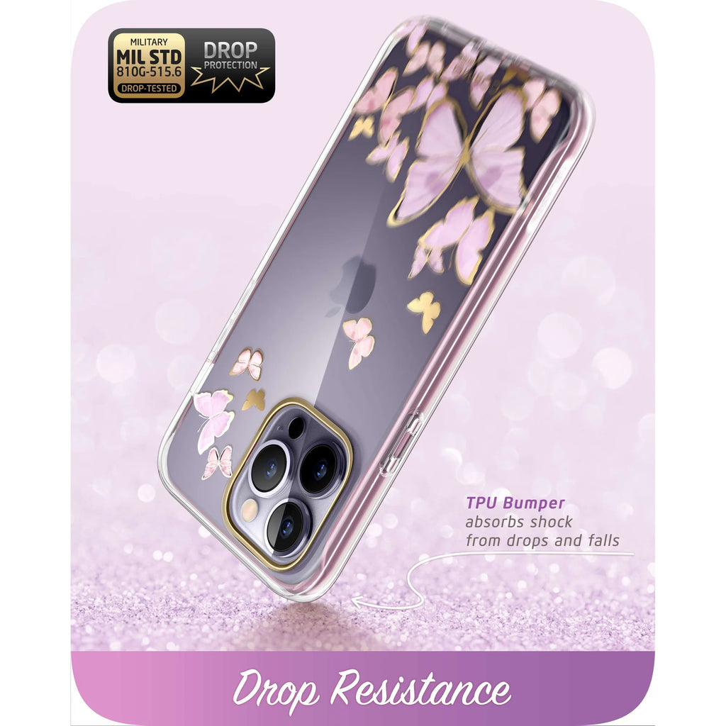 I-BLASON Cosmo Case for iPhone 14 Pro Max (Purple Fly)