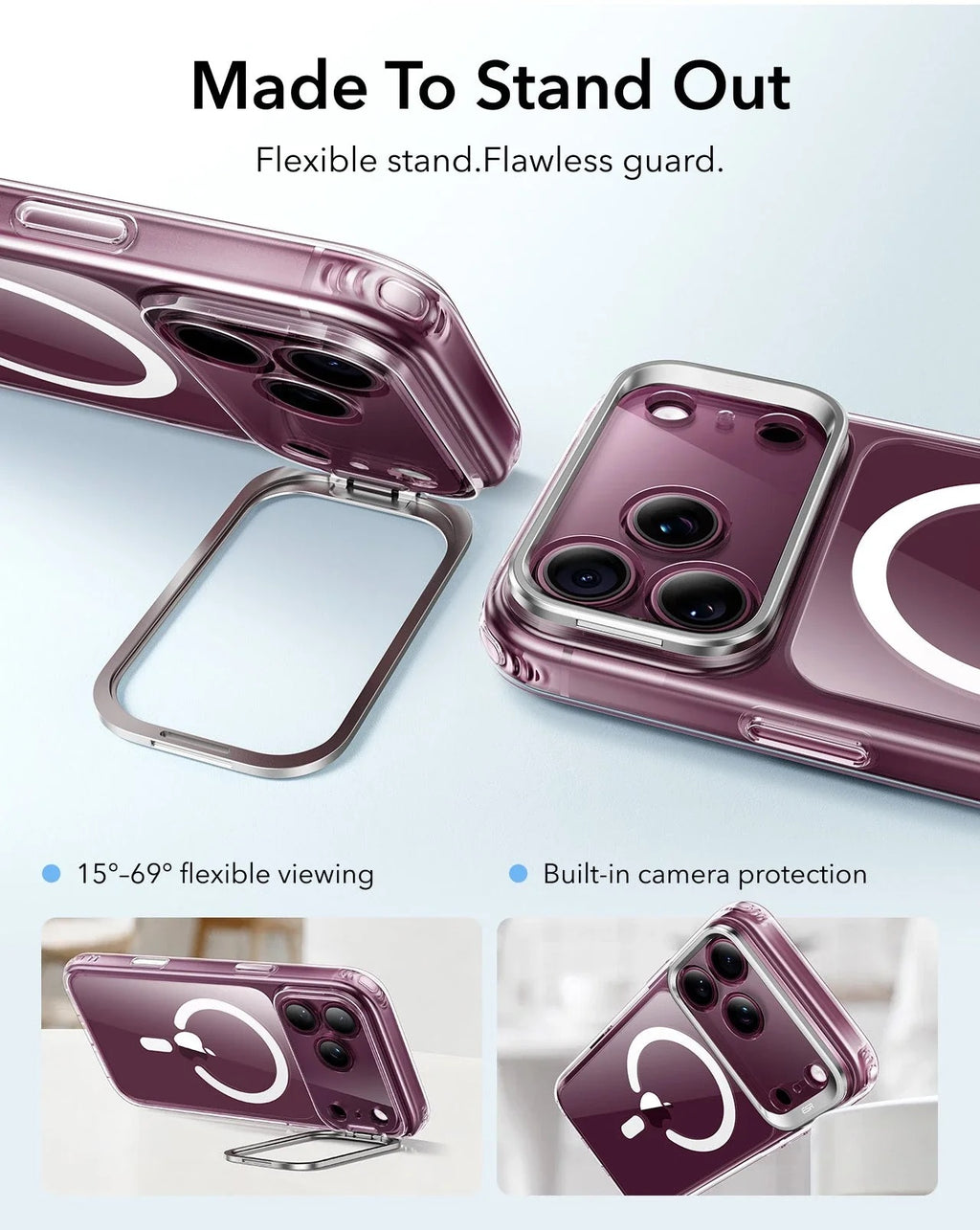 ESR Classic Hybrid Clear Case for iPhone 16/16+/16Pro/16Pro Max/17/17Pro/18Pro/17Pro Max/18 Pro Max/Air