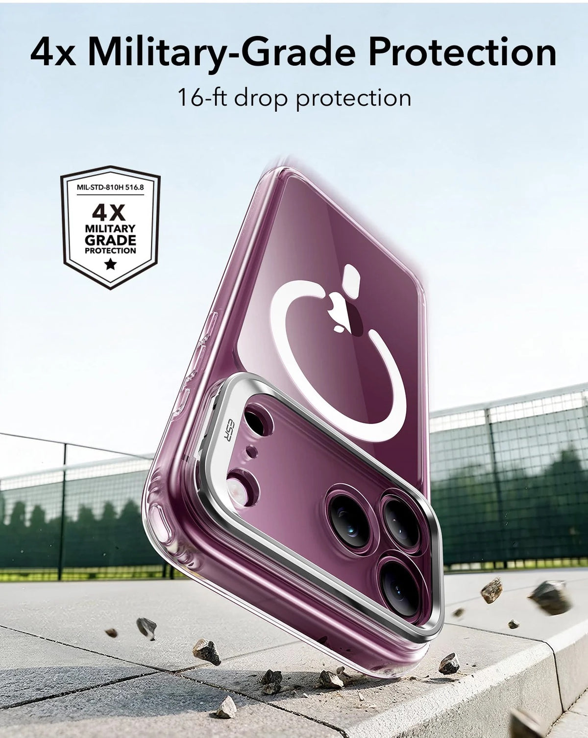 ESR Classic Hybrid Clear Case for iPhone 16/16+/16Pro/16Pro Max/17/17Pro/18Pro/17Pro Max/18 Pro Max/Air