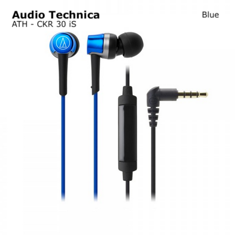 Audio Technica IEMs ATH-CKR30iS (Black/Blue/White)