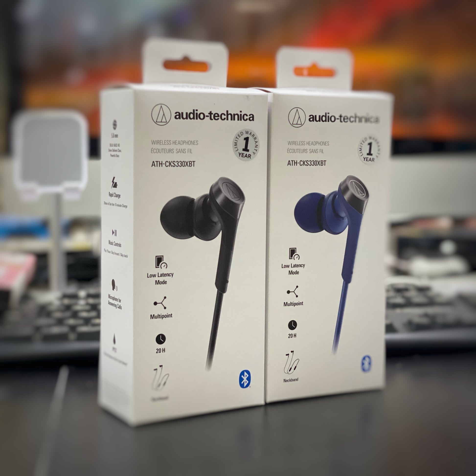 Audio Technica ATH-CKS330XBT Solid Bass Wireless Earphone (4 Colors)
