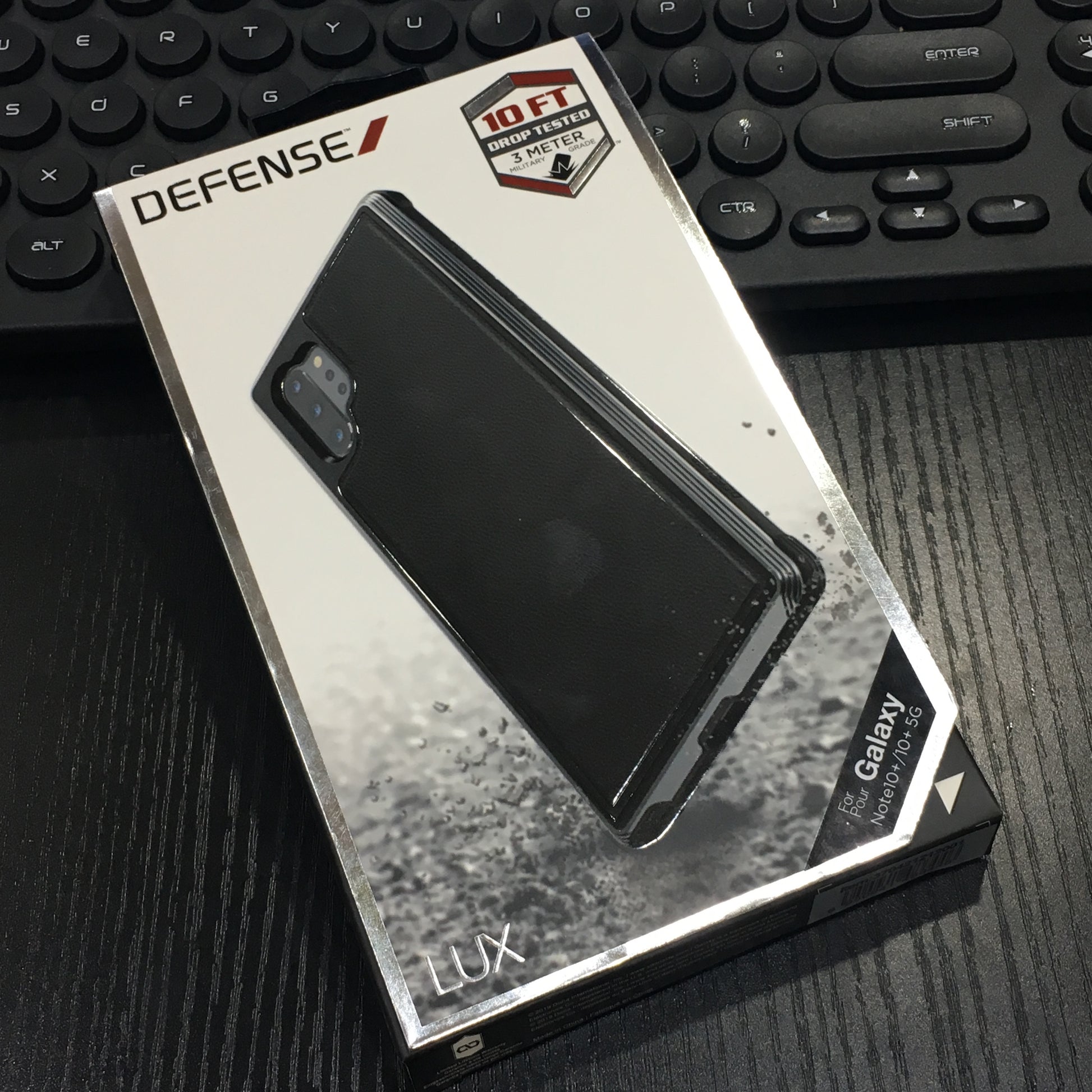 Defense Lux Leather Backcase for Note 10 Plus