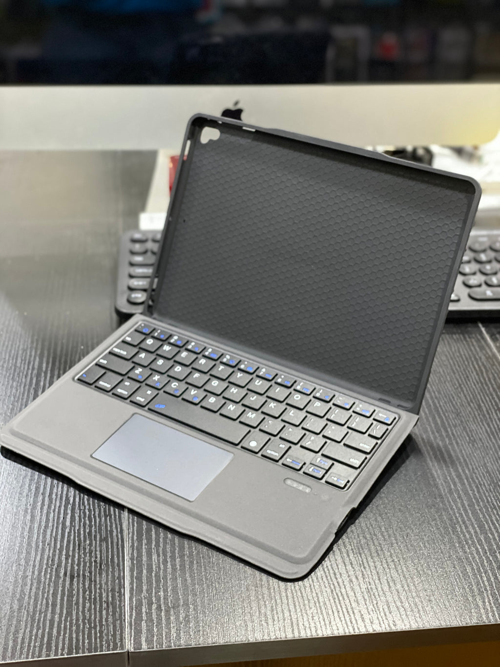 Touch Pad & Keyboard Case for iPad Pro 9.7" /Air 1&2/Gen 5&6 (Rose Gold / Black)