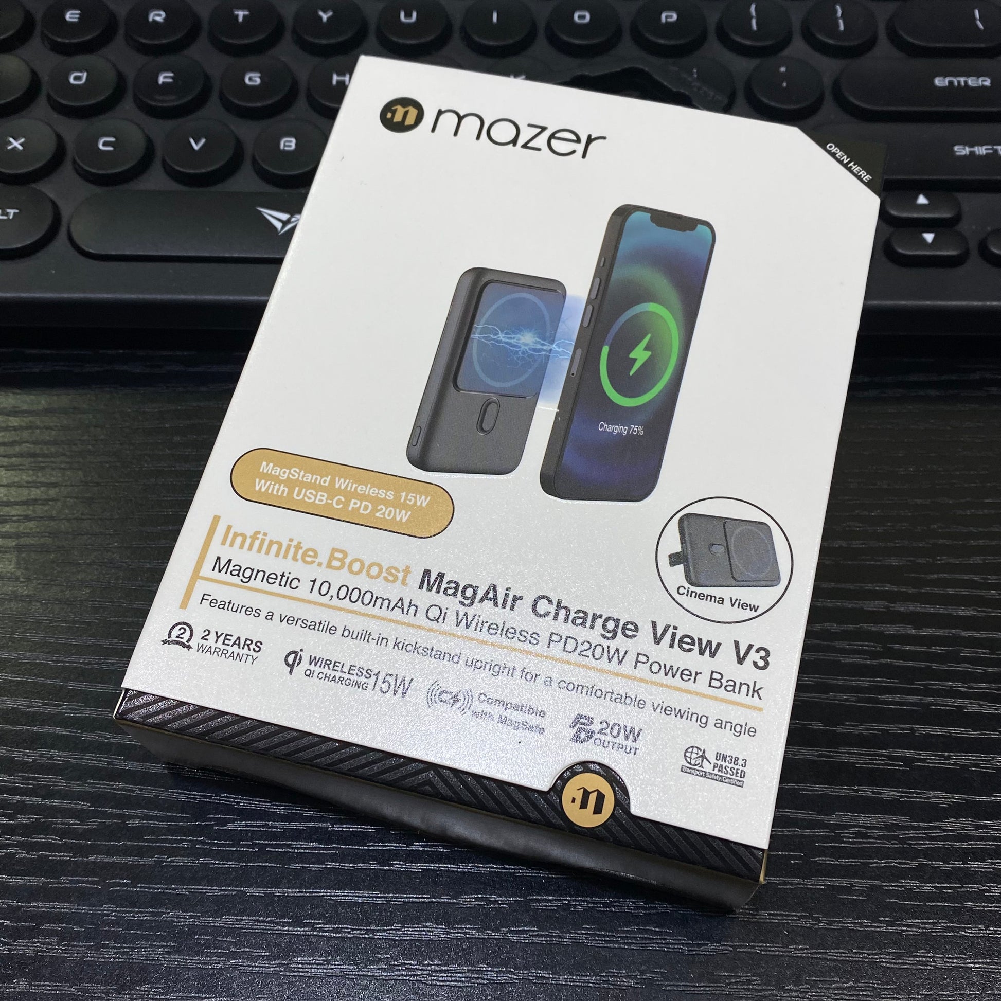 Infinite.Boost MagAir Charge View V3 10000mAh PD20W Wireless Powerbank (2 Colors)