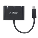 Manhattan USB-C to HDMI 3-in-1 Docking Converter with Power Delivery