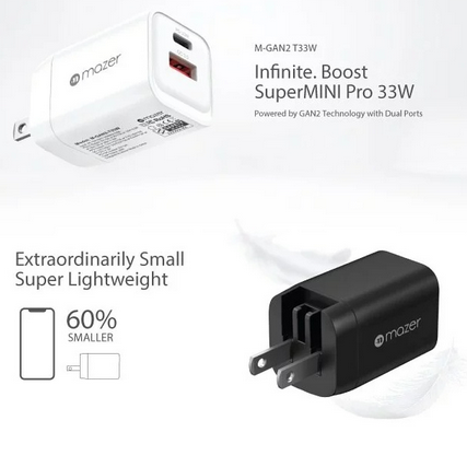 Mazer Infinite.Boost Supermini 33W Wall Charger (2 Colors)