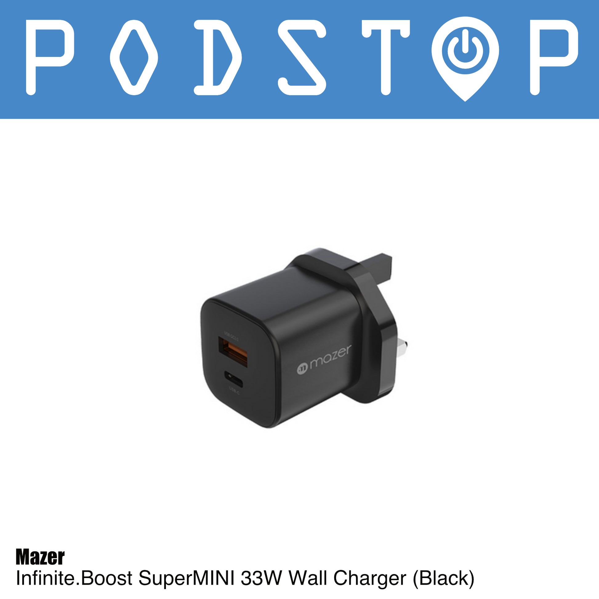 Mazer Infinite.Boost Supermini 33W Wall Charger (2 Colors)