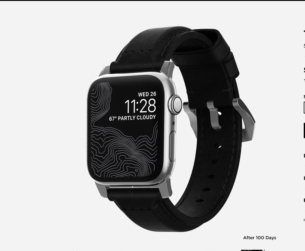 Nomad Traditional Strap for Apple Watch (42/44mm) - 2 Colours