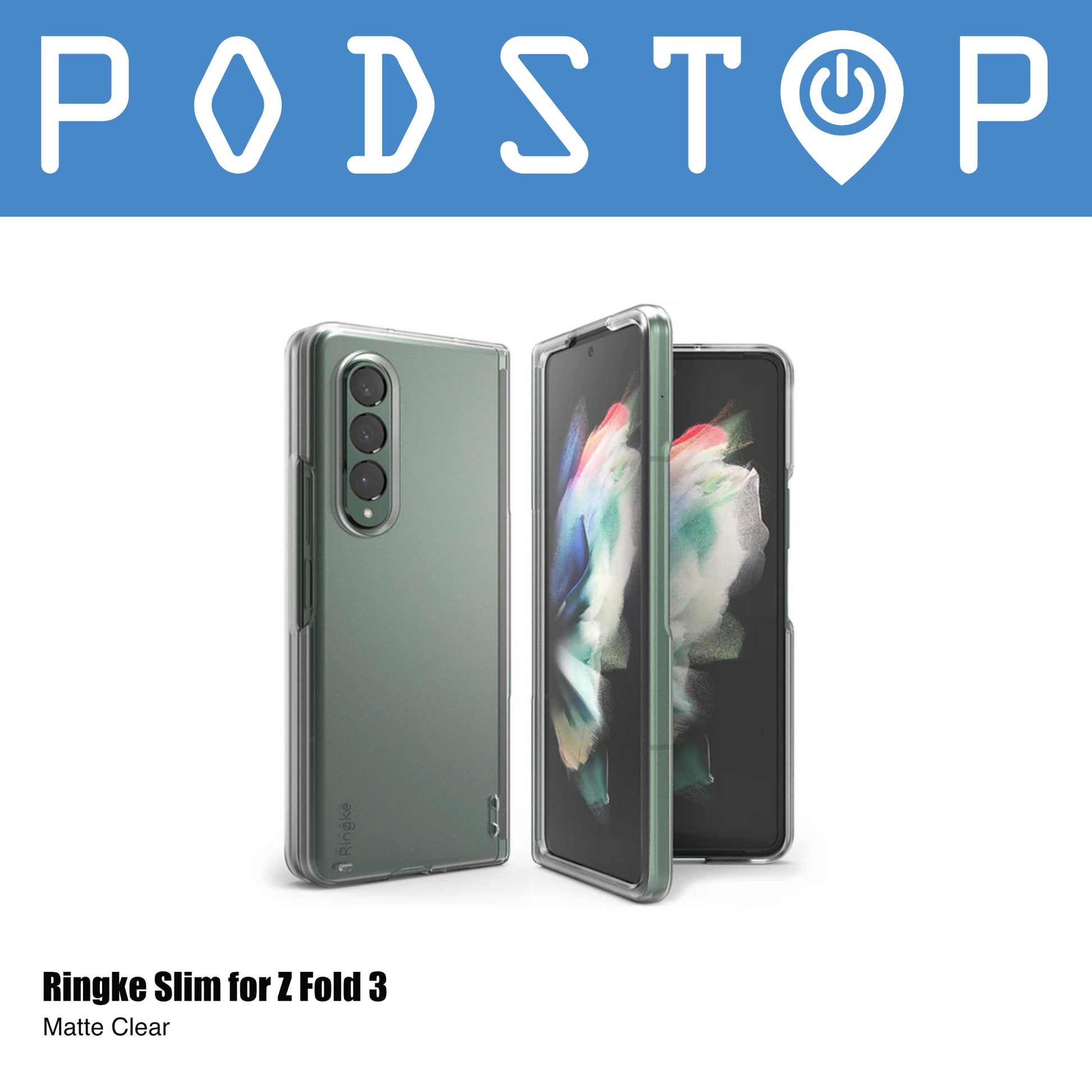 Ringke Slim for Galaxy Z Fold 3 (Clear/Matte Clear)