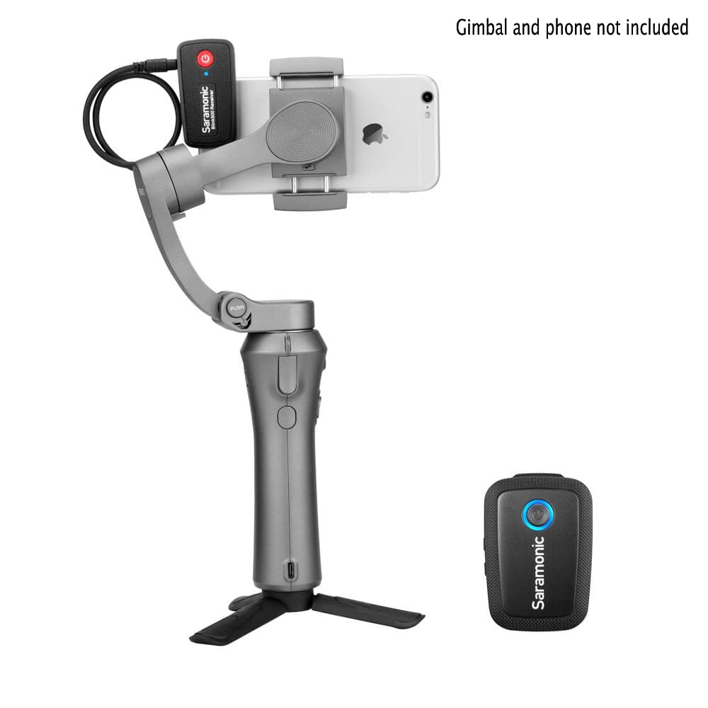 Saramonic Blink 500 B1 Ultracompact Wireless Clip-On Mic System with Lavalier & Dual-Channel Receiver