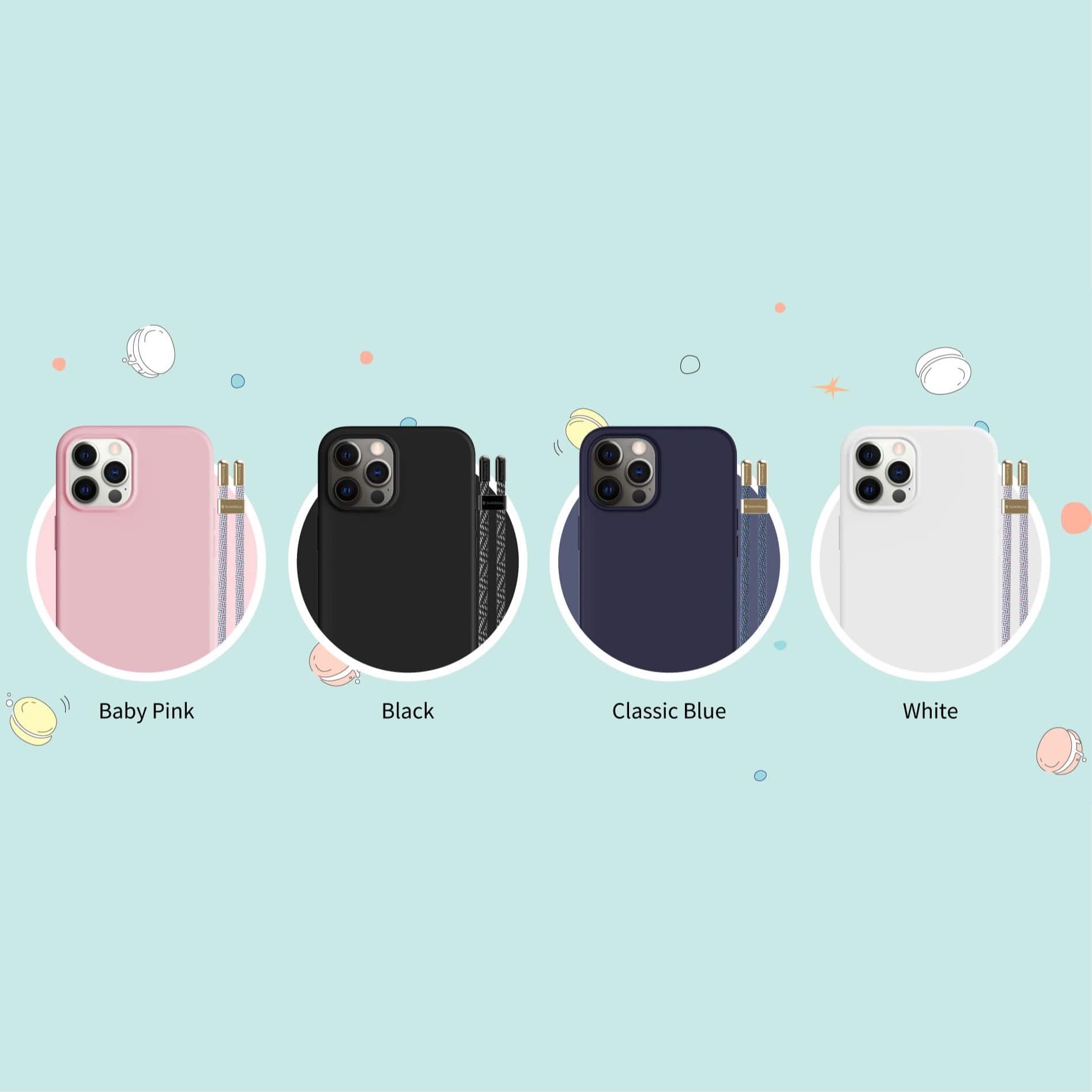 Switcheasy PLAY Silicone Protective Case with Detachable Lanyard for iPhone 12 Series