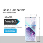 Whitestone Dome Tempered Glass for Samsung S20 Series (Application Available)