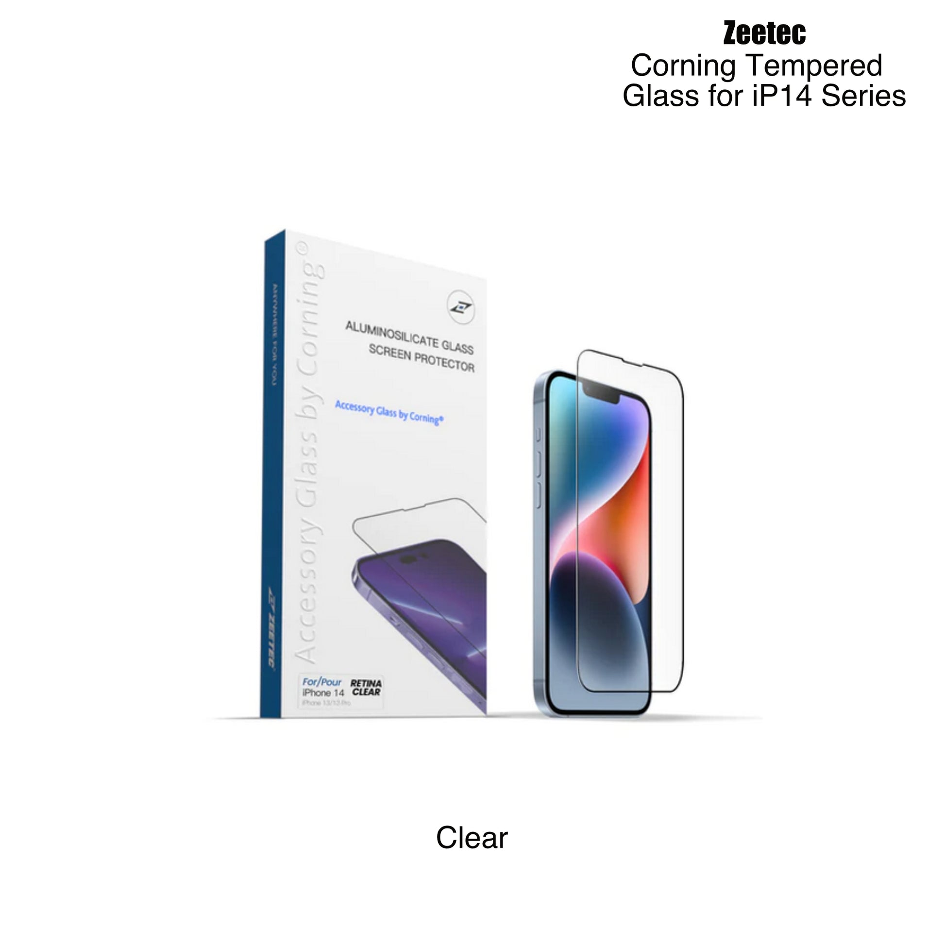 ZEETEC Accessory By Corning Tempered Glass for iP14 Series (2 Types)