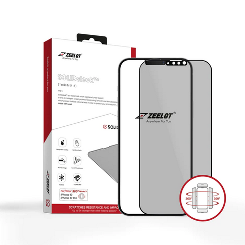 Zeelot 4 Way Privacy Glass for iPhone 13/13 Pro/ Pro Max